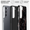 Coque arrière Burga Tough pour Samsung Galaxy S22 - Rose Gold Marble 2