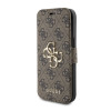Coque portefeuille Guess 4G Big Metal Logo pour Apple iPhone 15 - Marron 5