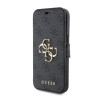 Coque portefeuille Guess 4G Big Metal Logo pour Apple iPhone 15 - Gris 5