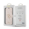 Coque portefeuille Guess 4G Big Metal Logo pour Apple iPhone 15 - Rose 6