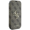 Coque portefeuille Guess 4G Big Metal Logo pour Apple iPhone 16 - Marron 4