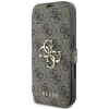 Coque portefeuille Guess 4G Big Metal Logo pour Apple iPhone 16 Pro - Marron 5
