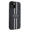 Coque arrière rigide Guess 4G Printed Stripes avec MagSafe pour Apple iPhone 15 - Noir 2