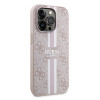 Coque arrière rigide Guess 4G Printed Stripes avec MagSafe pour Apple iPhone 15 Pro Max - Rose 2