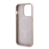 Coque arrière rigide Guess 4G Printed Stripes avec MagSafe pour Apple iPhone 15 Pro - Rose 4