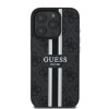 Coque arrière rigide Guess 4G Printed Stripes avec MagSafe pour Apple iPhone 16 Pro - Noir 2