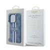 Coque arrière rigide Guess 4G Printed Stripes avec MagSafe pour Apple iPhone 16 Pro - Bleu 6