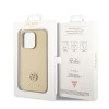 Coque arrière rigide Guess 4G Strass Metal Logo pour Apple iPhone 15 Pro Max - Or 5