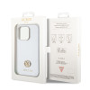 Coque arrière rigide Guess 4G Strass Metal Logo pour Apple iPhone 15 Pro Max - Argent 5