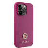 Coque arrière rigide Guess 4G Strass Metal Logo pour Apple iPhone 15 Pro - Rose 2