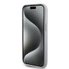 Coque arrière rigide Guess 4G Strass Metal Logo pour Apple iPhone 15 - Argent 1