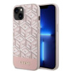 Coque arrière rigide Guess GCube Stripes avec MagSafe pour Apple iPhone 14 - Rose 0