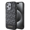 Coque arrière rigide Guess GCube Stripes avec MagSafe pour Apple iPhone 15 Pro - Noir 0