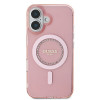Coque arrière Guess IML Rhinestones avec MagSafe pour Apple iPhone 16 - Rose 1