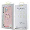 Coque arrière Guess IML Rhinestones avec MagSafe pour Apple iPhone 16 - Rose 6