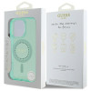 Coque arrière Guess IML Rhinestones avec MagSafe pour Apple iPhone 16 Pro - Vert 6