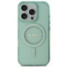Coque arrière Guess IML Rhinestones avec MagSafe pour Apple iPhone 16 Pro Max - Vert 1
