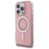Coque arrière Guess IML Rhinestones avec MagSafe pour Apple iPhone 16 Pro - Rose 1