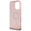 Coque arrière Guess IML Rhinestones avec MagSafe pour Apple iPhone 16 Pro - Rose 5