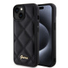 Coque arrière Guess Quilted Puffed Metal Logo pour Apple iPhone 15 - Noir 0