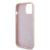 Coque arrière Guess Quilted Puffed Metal Logo pour Apple iPhone 15 - Rose 4