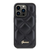 Coque arrière Guess Quilted Puffed Metal Logo pour Apple iPhone 15 Pro - Noir 1