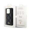 Coque arrière Guess Quilted Puffed Metal Logo pour Apple iPhone 15 Pro - Noir 5