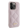 Coque arrière Guess Quilted Puffed Metal Logo pour Apple iPhone 15 Pro Max - Rose 3