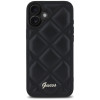 Coque arrière Guess Quilted Puffed Metal Logo pour Apple iPhone 16 Plus - Noir 1