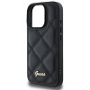 Coque arrière Guess Quilted Puffed Metal Logo pour Apple iPhone 16 Pro - Noir 2