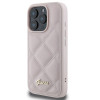 Coque arrière Guess Quilted Puffed Metal Logo pour Apple iPhone 16 Pro Max - Rose 3