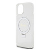 Coque arrière Guess Ring Stand Script Glitter avec MagSafe pour Apple iPhone 15 - Transparent 4