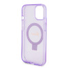 Coque arrière Guess Ring Stand Script Glitter avec MagSafe pour Apple iPhone 15 Plus - Violet 5