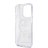 Coque arrière Guess Ring Stand Script Glitter avec MagSafe pour Apple iPhone 15 Pro - Transparent 5