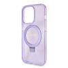 Coque arrière Guess Ring Stand Script Glitter avec MagSafe pour Apple iPhone 15 Pro Max - Violet 4