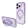 Coque arrière Guess Ring Stand Script Glitter avec MagSafe pour Apple iPhone 15 Pro - Violet 0