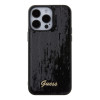Coque arrière Guess Sequin Script Metal pour Apple iPhone 15 Pro Max - Noir 2