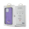 Coque arrière Guess Sequin Script Metal pour Apple iPhone 15 - Violet 5