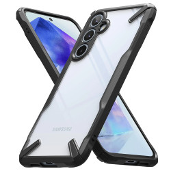 Coque arrière Ringke Fusion X pour Samsung Galaxy A55 - Noir