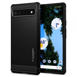 Coque arrière Spigen Rugged Armor pour Google Pixel 6a - Noir