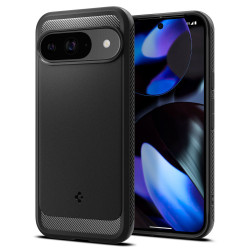 Coque arrière Spigen Rugged Armor pour Google Pixel 9 / 9 Pro - Noir