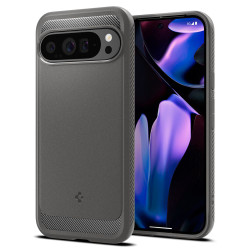 Coque arrière Spigen Rugged Armor pour Google Pixel 9 Pro XL - Gris clair