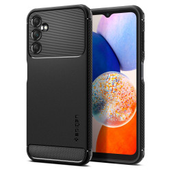 Coque arrière Spigen Rugged Armor pour Samsung Galaxy A14 5G - Noir