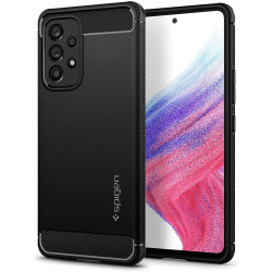 Coque arrière Spigen Rugged Armor pour Samsung Galaxy A53 - Noir