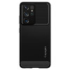 Coque arrière Spigen Rugged Armor pour Samsung Galaxy S21 Ultra - Noir 1