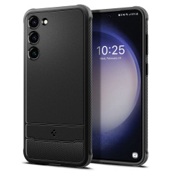 Coque arrière Spigen Rugged Armor pour Samsung Galaxy S23 Plus - Noir