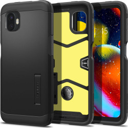 Coque arrière Spigen Tough Armor pour Samsung Galaxy Xcover 6 Pro - Noir