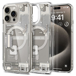 Spigen Ultra Hybrid Zero One Back Cover Case with MagSafe for Apple iPhone 15 Pro Max - Natural Titanium