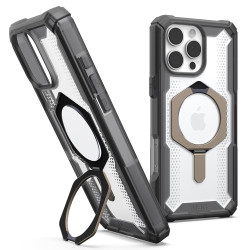 Coque arrière UAG Plasma XTE Kickstand avec MagSafe pour Apple iPhone 16 Pro - Titane/Noir