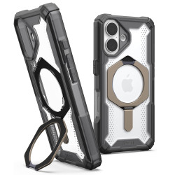 Coque arrière UAG Plasma XTE Kickstand avec MagSafe pour Apple iPhone 16 - Titane/Noir